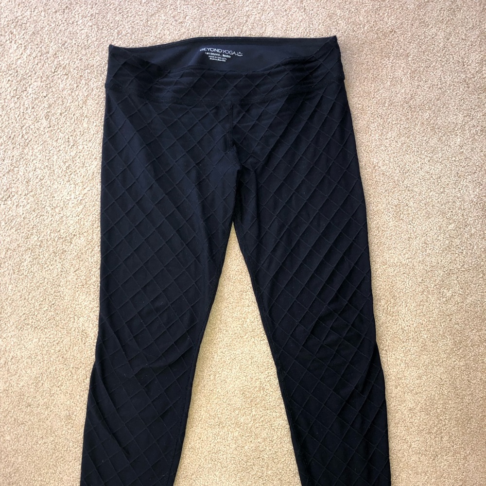Beyond Yoga quilted leggings in black